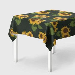 Скатерть для стола Подсолнухи, цвет: 3D-принт — фото 2