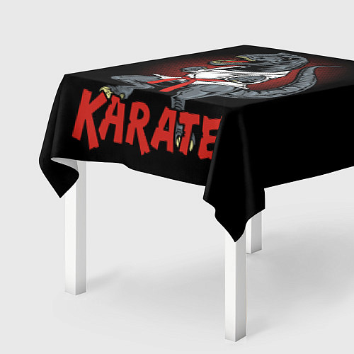 Скатерть для стола KARATE T-REX / 3D-принт – фото 2