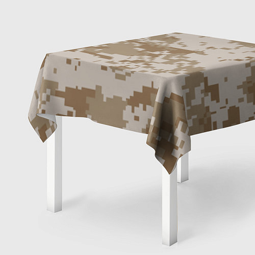 Скатерть для стола Камуфляжный пиксель / 3D-принт – фото 2