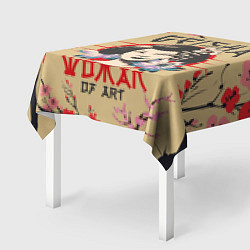Скатерть для стола Гейша Geisha Z, цвет: 3D-принт — фото 2