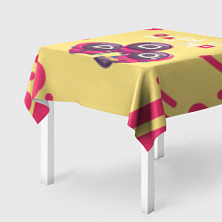 Скатерть для стола ИЗГОТАВЛИВАЮТ ВИЗИТКИ ОХРАНА, цвет: 3D-принт — фото 2