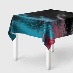 Скатерть для стола Распад красок, цвет: 3D-принт — фото 2