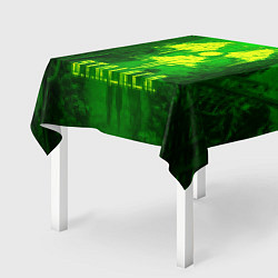 Скатерть для стола STALKER LOGO RADIATOIN NEON TOXIC, цвет: 3D-принт — фото 2