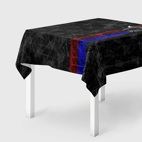 Скатерть для стола ЦСКА Москва black theme / 3D-принт – фото 2