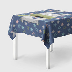 Скатерть для стола Звездный кролик, цвет: 3D-принт — фото 2