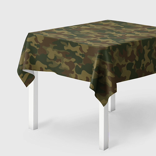 Скатерть для стола Камуфляж: хаки / 3D-принт – фото 2