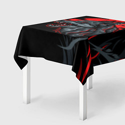Скатерть для стола Дикий волк на закате, цвет: 3D-принт — фото 2