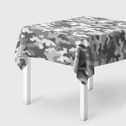 Скатерть для стола Серый Военный Камуфляж, цвет: 3D-принт — фото 2