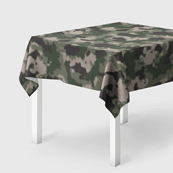 Скатерть для стола Зелено-Серый Камуфляж, цвет: 3D-принт — фото 2