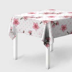 Скатерть для стола Сакура паттерн, цвет: 3D-принт — фото 2