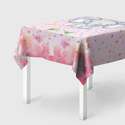 Скатерть для стола Слоних в конфетти, цвет: 3D-принт — фото 2