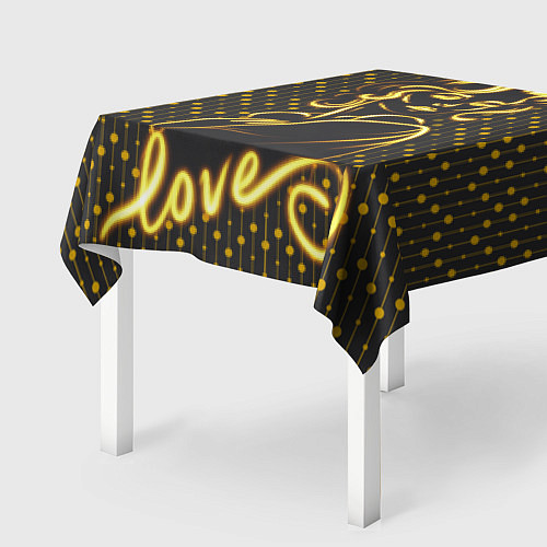 Скатерть для стола Любовь согревает / 3D-принт – фото 2
