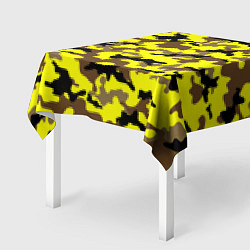Скатерть для стола Камуфляж Жёлто-Коричневый, цвет: 3D-принт — фото 2