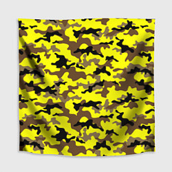 Скатерть для стола Камуфляж Жёлто-Коричневый, цвет: 3D-принт