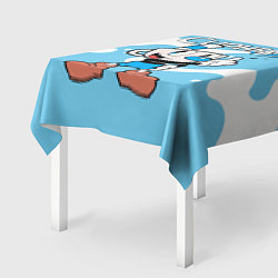 Скатерть для стола Cuphead синяя чашечка, цвет: 3D-принт — фото 2