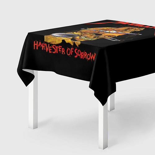 Скатерть для стола METALLICA - HARVESTER OF SORROW / 3D-принт – фото 2