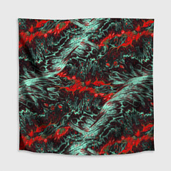 Скатерть для стола Красно-Белая Вулканическая Лава, цвет: 3D-принт