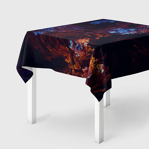 Скатерть для стола Синие и Красные Коралловые Рифы / 3D-принт – фото 2