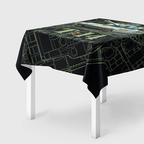 Скатерть для стола Танк Т-14 Армата / 3D-принт – фото 2
