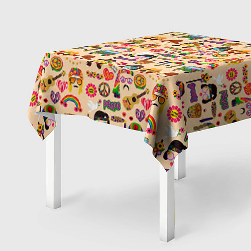 Скатерть для стола HIPPIE FASHION / 3D-принт – фото 2