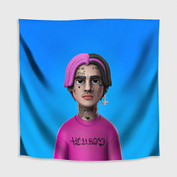 Скатерть для стола Lil Peep На Синем Фоне, цвет: 3D-принт