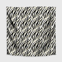 Скатерть для стола Тигровый полосатый узор-черные, бежевые полосы на, цвет: 3D-принт