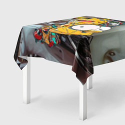 Скатерть для стола Башка Барта Симпсона - Robopunk, цвет: 3D-принт — фото 2