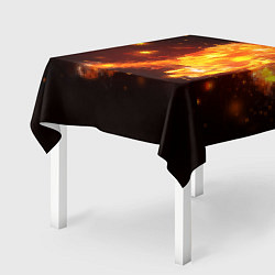 Скатерть для стола Огненная лошадь мчит галопом, цвет: 3D-принт — фото 2