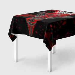 Скатерть для стола Slipknot - красный козел, цвет: 3D-принт — фото 2