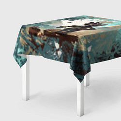 Скатерть для стола Енот в стиле стимпанк, цвет: 3D-принт — фото 2