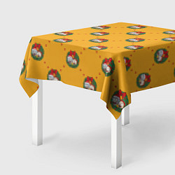 Скатерть для стола Рик и Морти Новый год паттерн, цвет: 3D-принт — фото 2