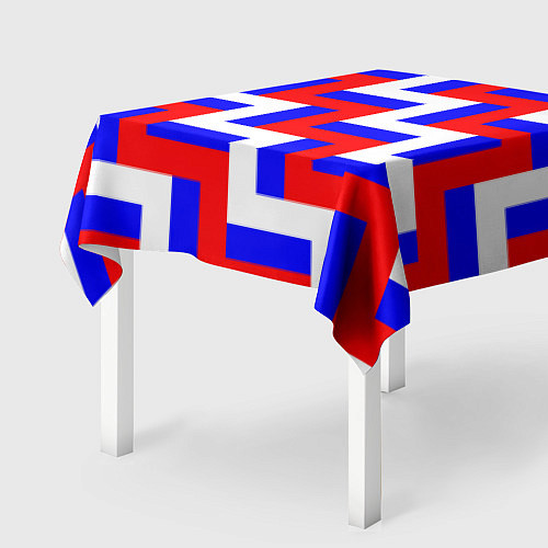 Скатерть для стола Плетение триколор / 3D-принт – фото 2