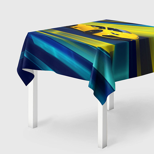 Скатерть для стола Желтый итальянский суперкар / 3D-принт – фото 2