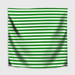 Скатерть для стола Тельняшка зеленая Пограничных войск, цвет: 3D-принт