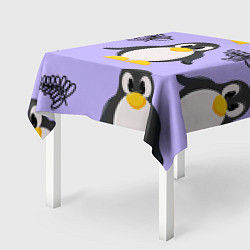 Скатерть для стола Пингвин и веточка, цвет: 3D-принт — фото 2