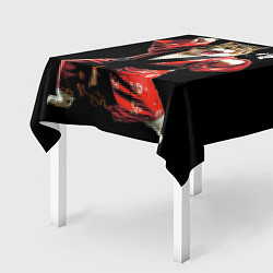 Скатерть для стола Кот каратист: черный пояс, цвет: 3D-принт — фото 2