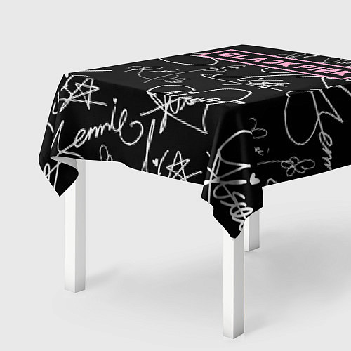 Скатерть для стола Blackpink - автографы / 3D-принт – фото 2