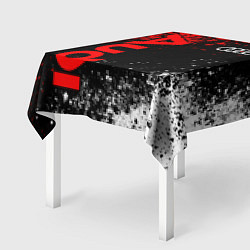 Скатерть для стола Ауди - красный и белый, цвет: 3D-принт — фото 2