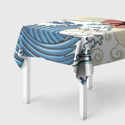 Скатерть для стола Япония море, цвет: 3D-принт — фото 2
