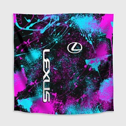 Скатерть для стола Lexus - неоновые брызги, цвет: 3D-принт