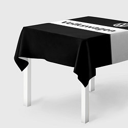 Скатерть для стола Фольцваген - черный и белый, цвет: 3D-принт — фото 2