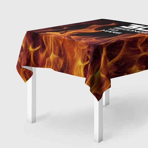 Скатерть для стола Thirty Seconds to Mars fire / 3D-принт – фото 2
