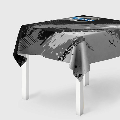 Скатерть для стола Volvo - монохромный серый / 3D-принт – фото 2