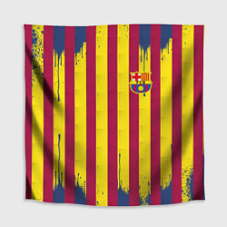 Скатерть для стола Полосатые цвета футбольного клуба Барселона, цвет: 3D-принт