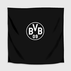 Скатерть для стола Borussia sport fc белое лого, цвет: 3D-принт