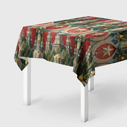 Скатерть для стола СССР ретро стиль, цвет: 3D-принт — фото 2