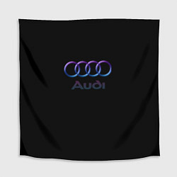 Скатерть для стола Audi neon logo, цвет: 3D-принт