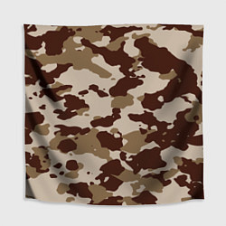 Скатерть для стола Коричневый камуфляж текстура, цвет: 3D-принт