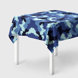 Скатерть для стола Камуфляжный синий стиль, цвет: 3D-принт — фото 2