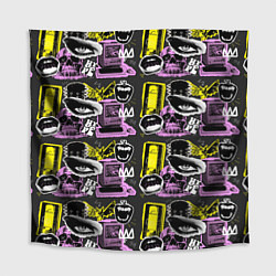 Скатерть для стола Hype pop art коллаж-паттерн в пунктирном стиле с г, цвет: 3D-принт